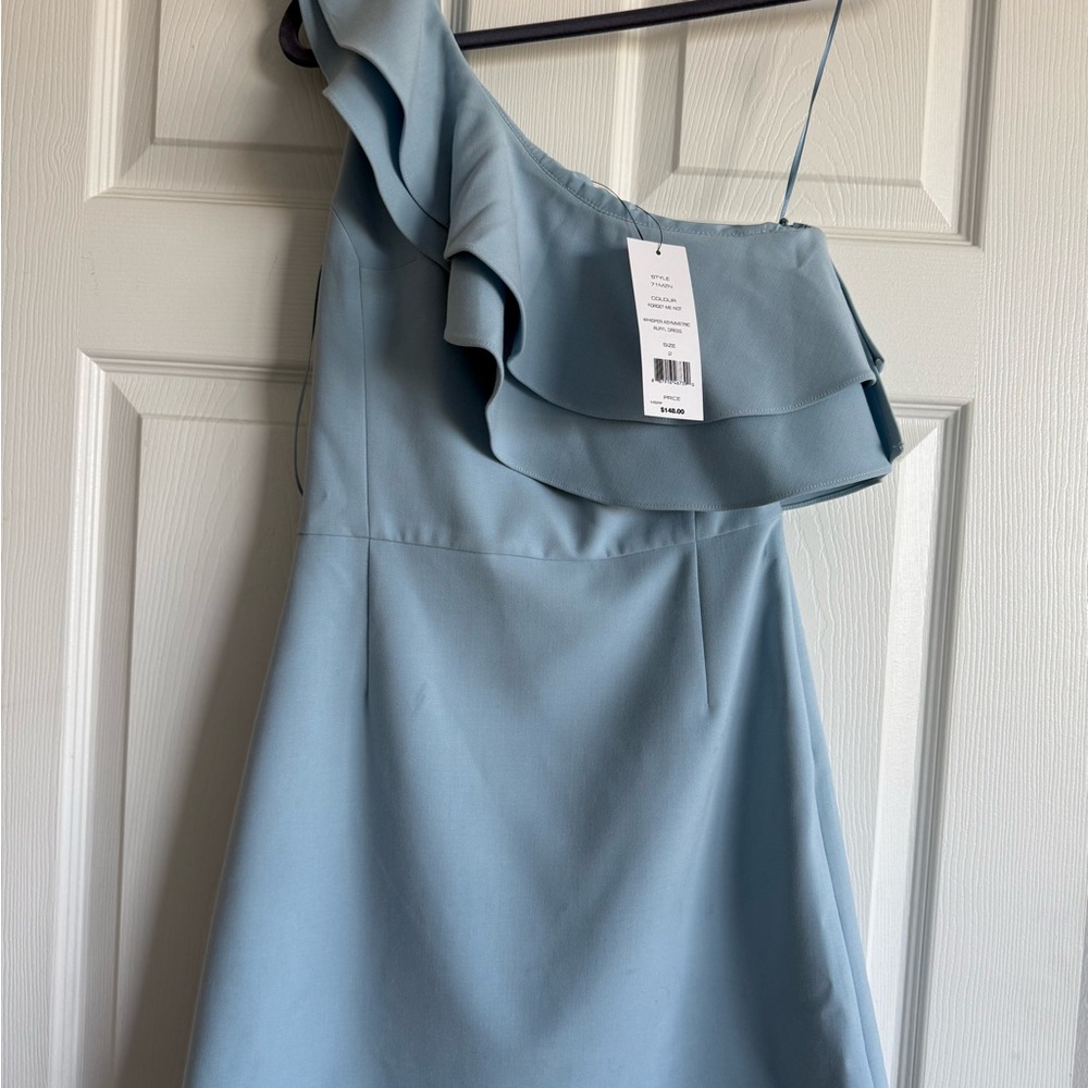 French connection Elegant Blue One-Shoulder Dress